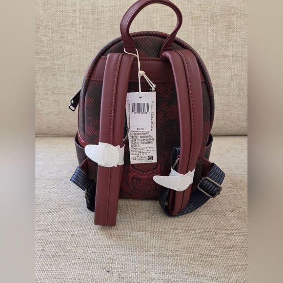 Disney Parks Loungefly Mini Backpack - Marvel Scarlet Witch Snakeskin Pattern main image 5